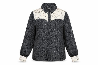 Womens UK Size 10 Topshop Black Basic Button-Up