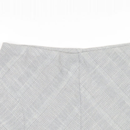 Marks and Spencer Womens Grey Polyester A-Line Skirt Size 16
