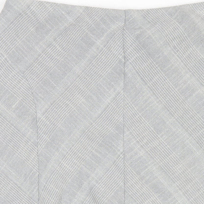 Marks and Spencer Womens Grey Polyester A-Line Skirt Size 16