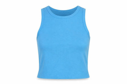 Womens UK Size M Zara Blue Basic Tank
