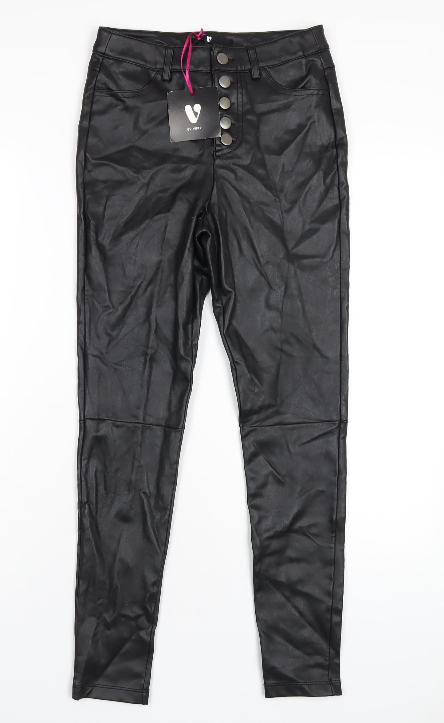 Womens UK Size 8 Very Regular Fit  Black Trousers