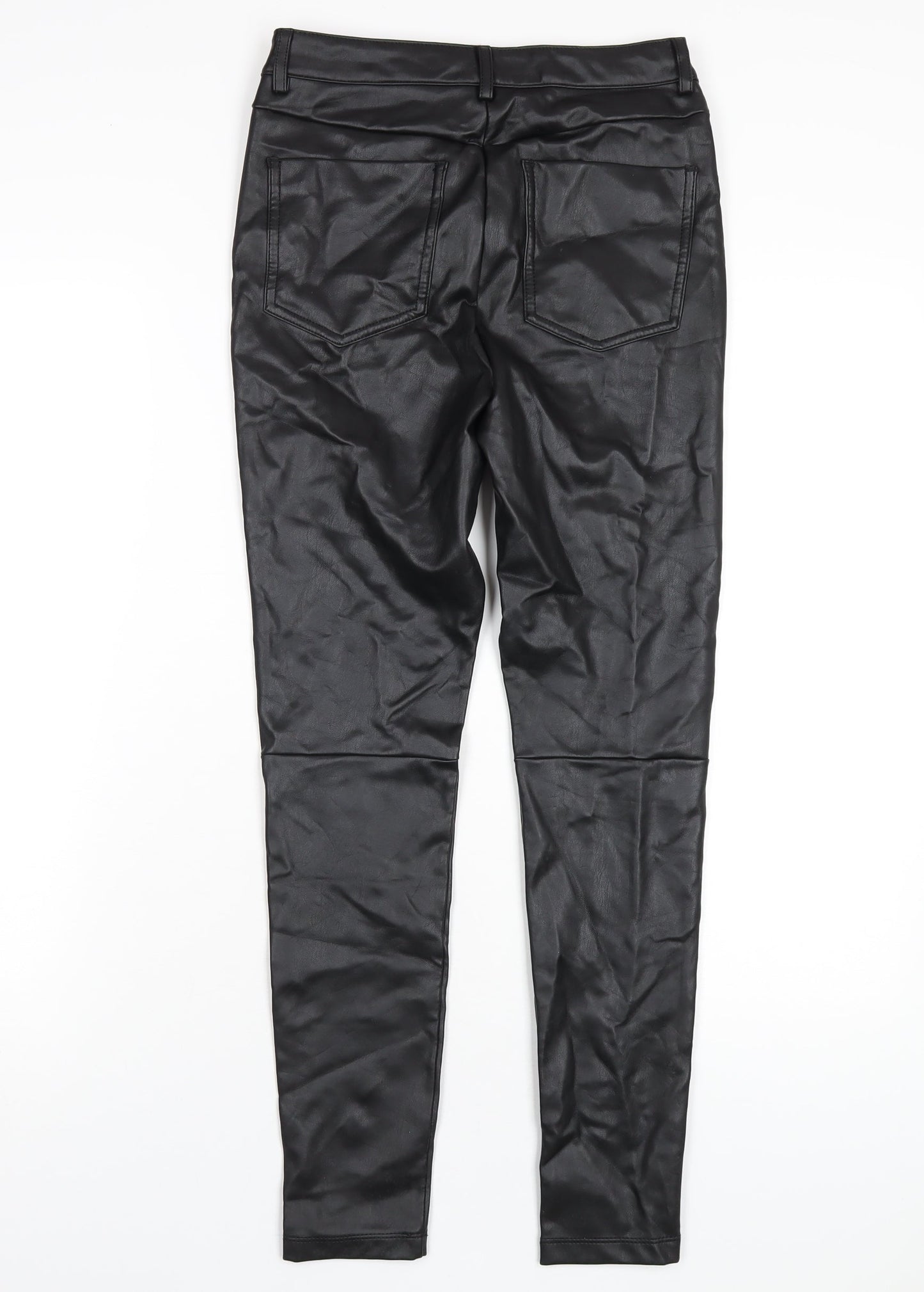 Womens UK Size 8 Very Regular Fit  Black Trousers