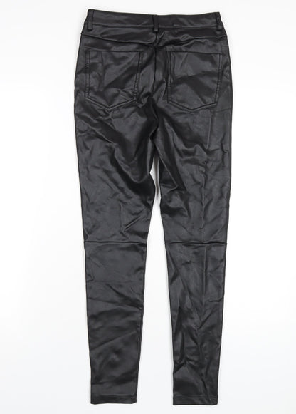 Womens UK Size 8 Very Regular Fit  Black Trousers