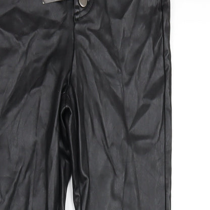 Womens UK Size 8 Very Regular Fit  Black Trousers