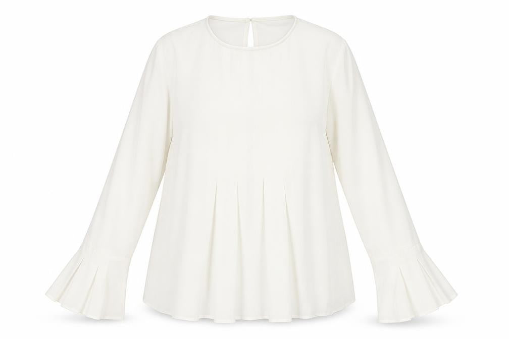 Womens UK Size 16 Warehouse White Basic Blouse