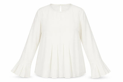 Womens UK Size 16 Warehouse White Basic Blouse