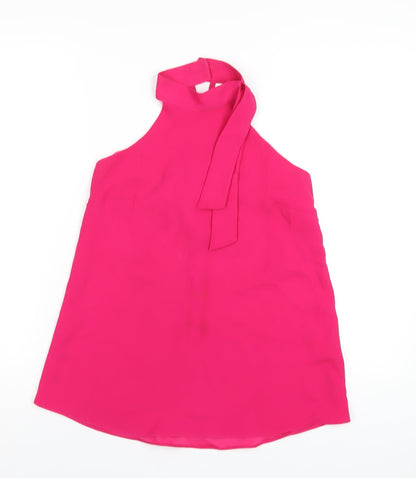 Womens UK Size 6 River Island Pink Basic Blouse