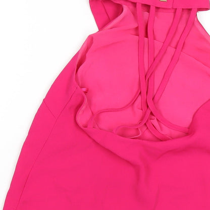 Womens UK Size 6 River Island Pink Basic Blouse