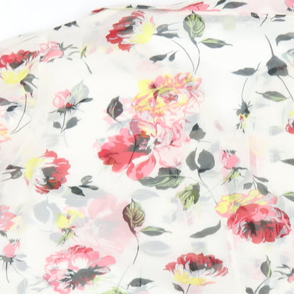 Womens UK Size 10 NEXT Multicoloured Basic Blouse