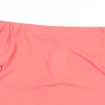 Womens UK Size 8 Dorothy Perkins Pink Basic T-Shirt