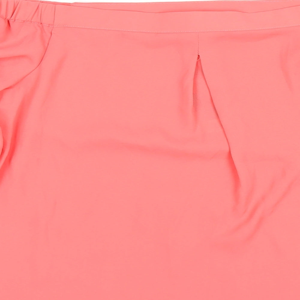Womens UK Size 8 Dorothy Perkins Pink Basic T-Shirt