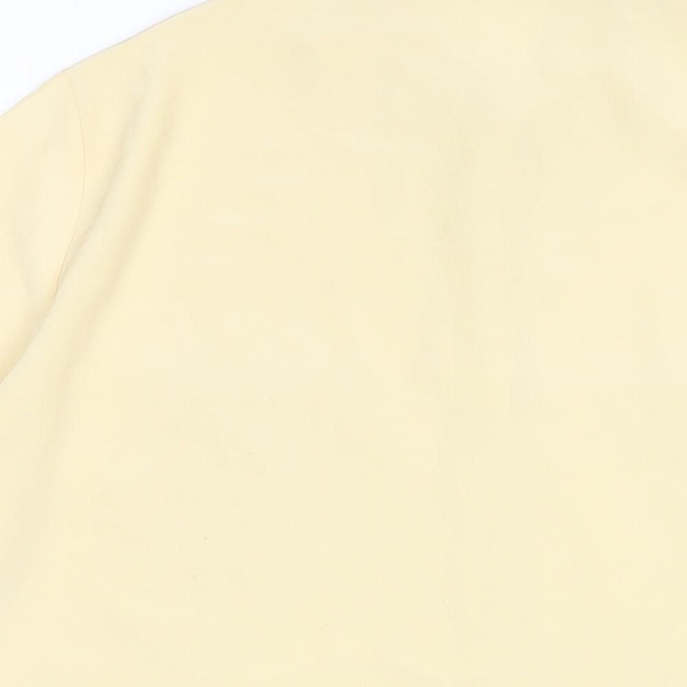 Womens UK Size 18 Marks and Spencer Yellow Basic Button-Up