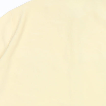 Womens UK Size 18 Marks and Spencer Yellow Basic Button-Up