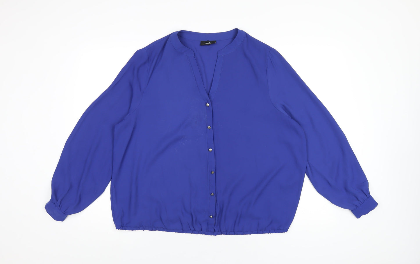 Womens UK Size L Wallis Blue Basic T-Shirt