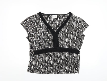 Womens UK Size 18 NEXT Black Basic T-Shirt