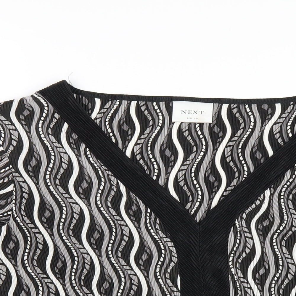 Womens UK Size 18 NEXT Black Basic T-Shirt