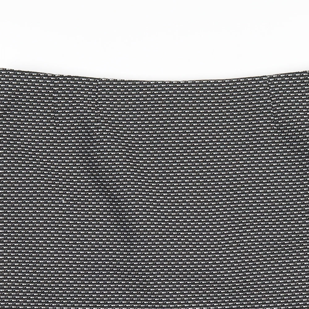 Kasper Womens Black Polyester Straight & Pencil Skirt Size 10 Zip