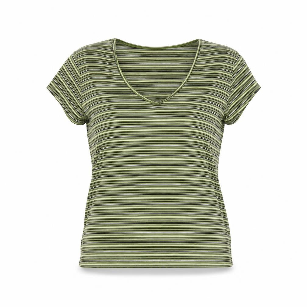 Womens UK Size XL Planet Green Basic T-Shirt