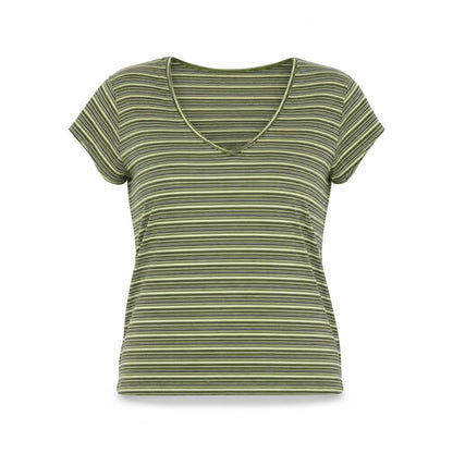 Womens UK Size XL Planet Green Basic T-Shirt