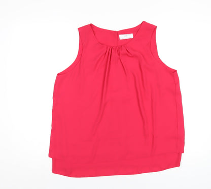 Womens UK Size 14 Wallis Pink Basic Tank