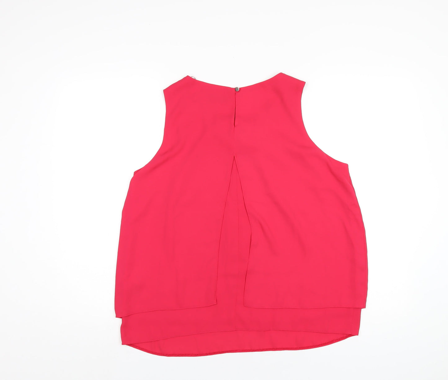Womens UK Size 14 Wallis Pink Basic Tank