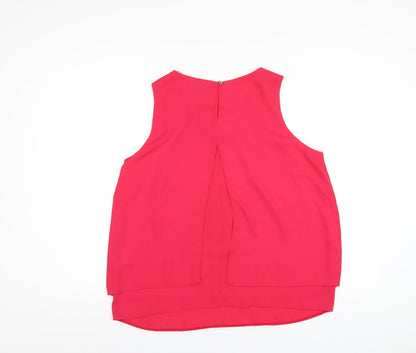 Womens UK Size 14 Wallis Pink Basic Tank