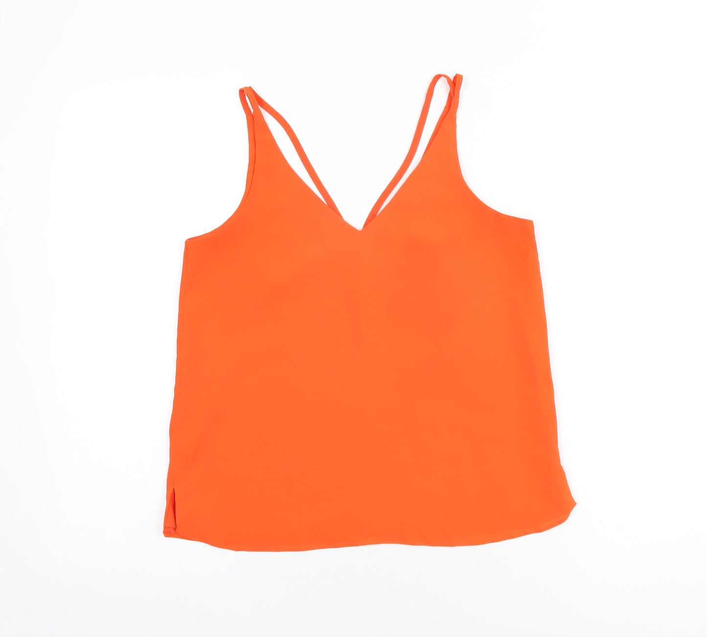 Womens UK Size 8 Topshop Orange Camisole T-Shirt