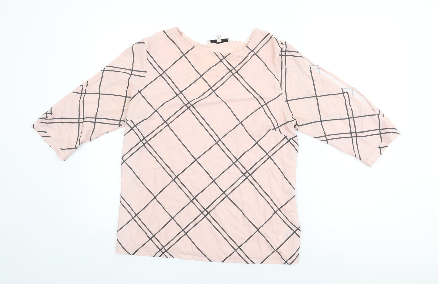 Womens UK Size 14 NEXT Pink Basic Blouse