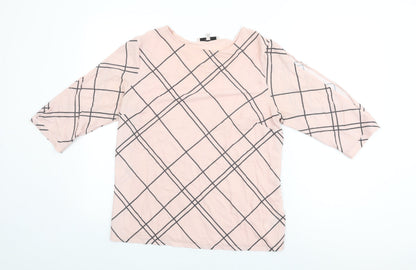 Womens UK Size 14 NEXT Pink Basic Blouse