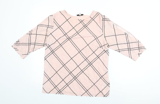 Womens UK Size 14 NEXT Pink Basic Blouse