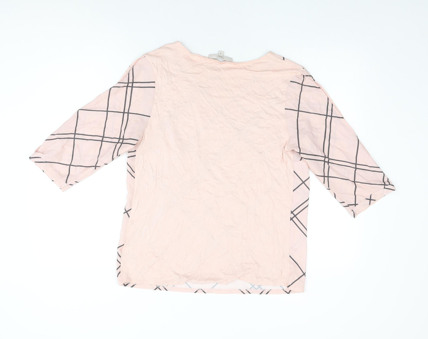 Womens UK Size 14 NEXT Pink Basic Blouse