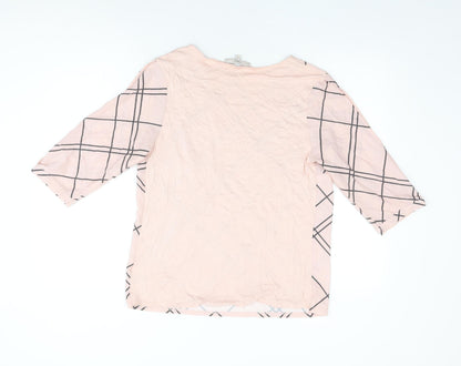 Womens UK Size 14 NEXT Pink Basic Blouse