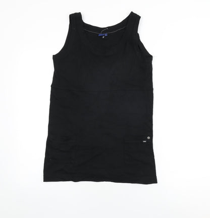 Womens UK Size L Cecil Black Basic Tank