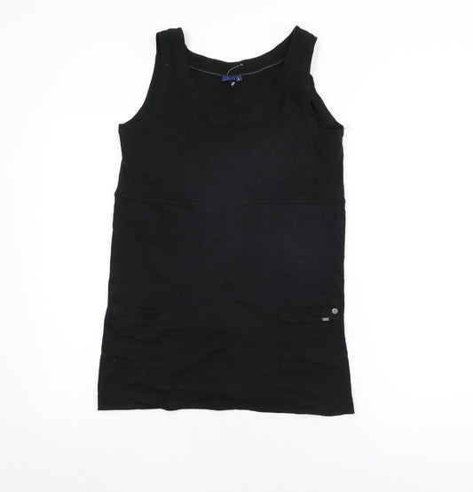 Womens UK Size L Cecil Black Basic Tank
