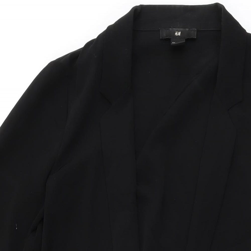 Womens UK Size 12 H&M Black Jacket