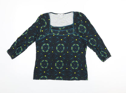 Womens UK Size S Klass Blue Basic T-Shirt