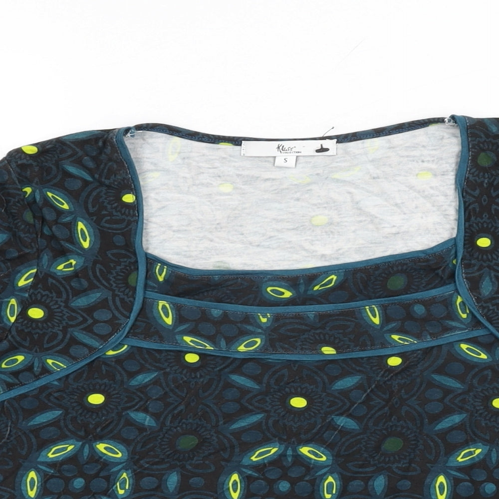 Womens UK Size S Klass Blue Basic T-Shirt