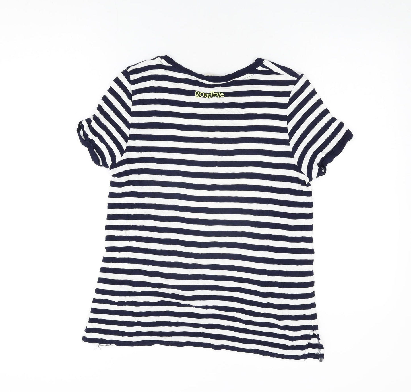 Womens UK Size M Oasis White Basic T-Shirt