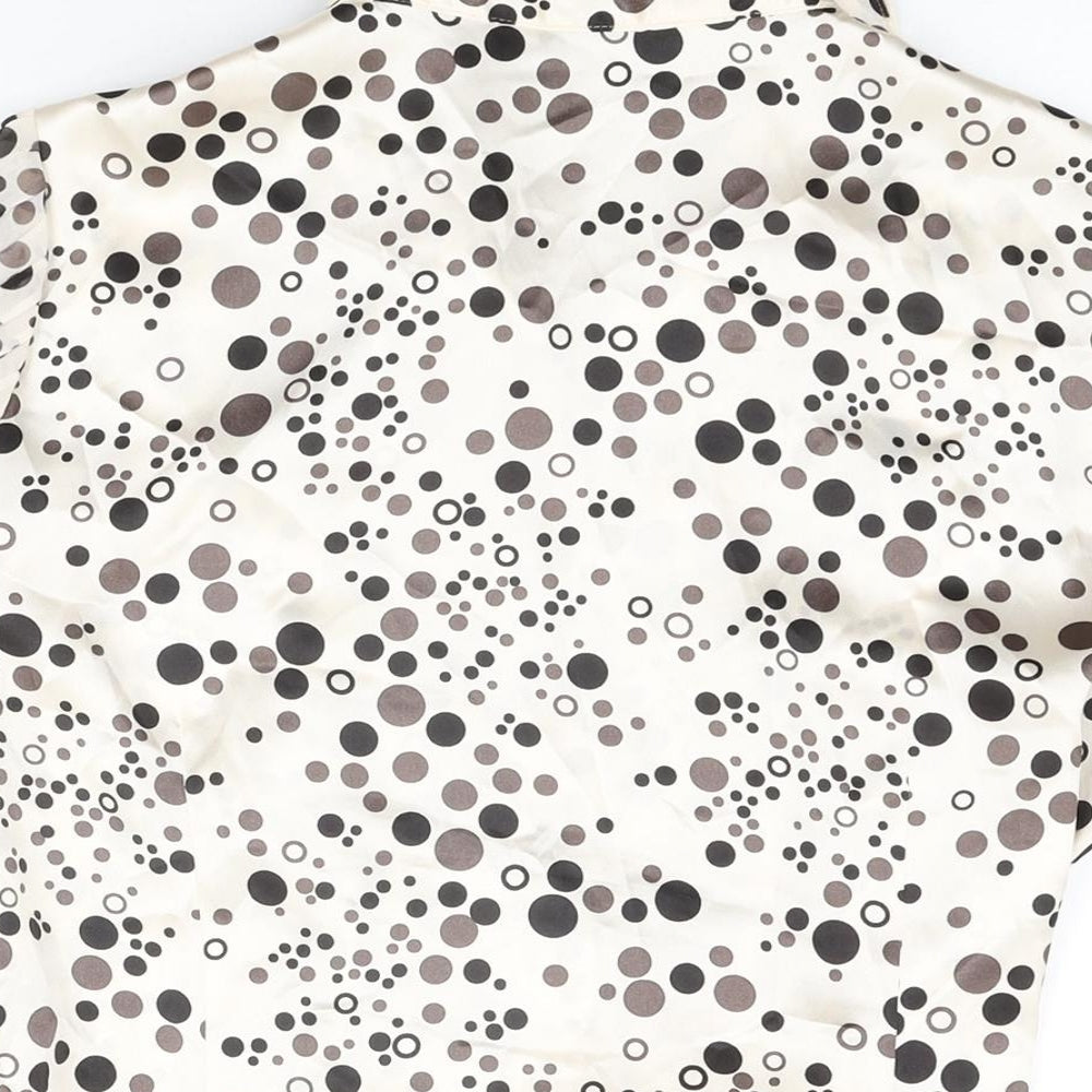 Womens UK Size 14 Debenhams Ivory Basic Button-Up