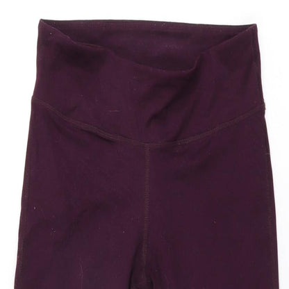 Fabletics Womens Purple Geometric Polyester Pedal Pusher Leggings Size XS L20.5 in Regular Pullover