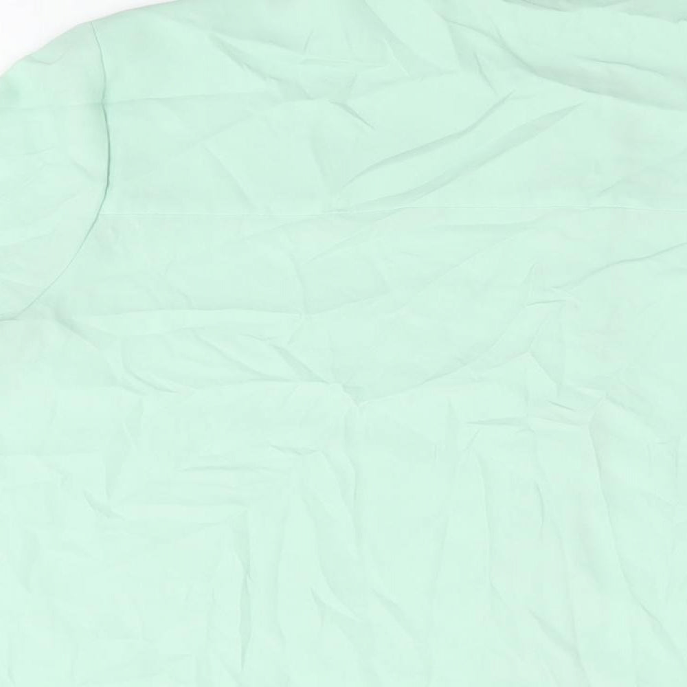 Womens UK Size 18 Marks and Spencer Green Basic Button-Up