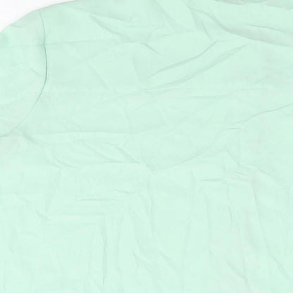 Womens UK Size 18 Marks and Spencer Green Basic Button-Up
