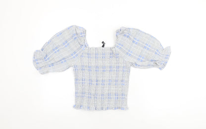 Womens UK Size M Pieces White Basic T-Shirt