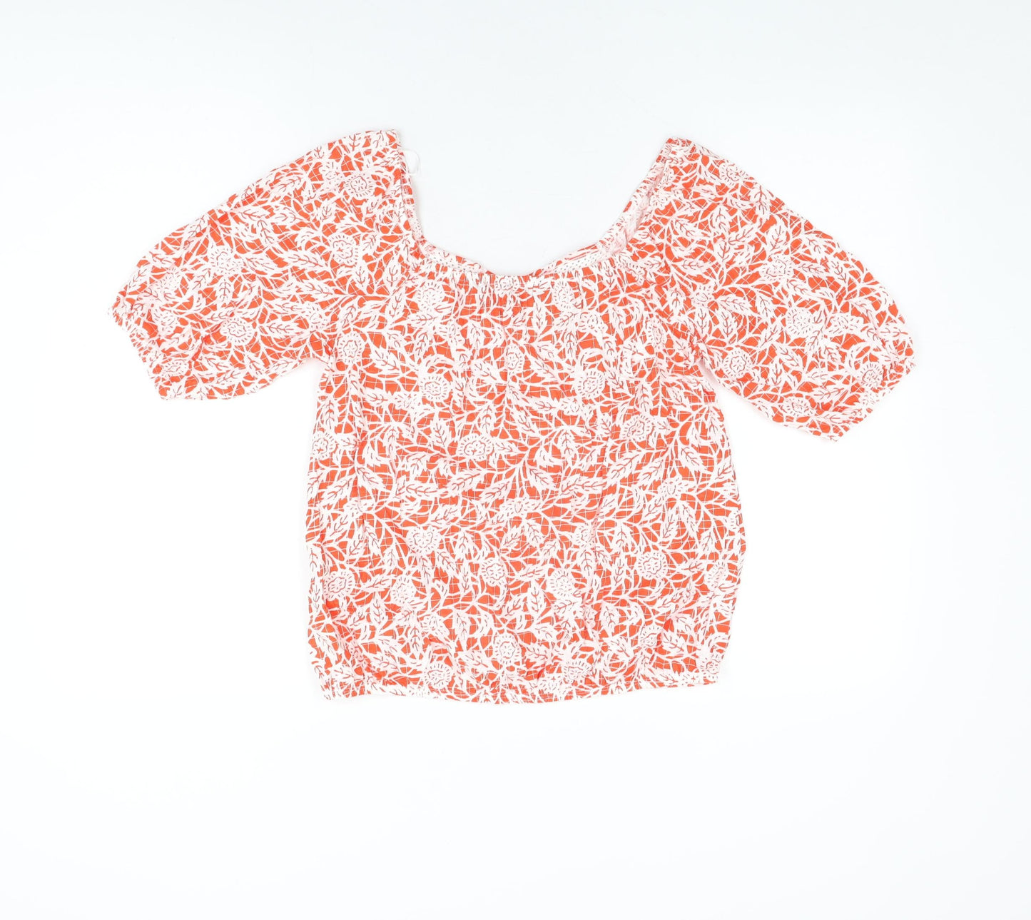 Womens UK Size 8 NEXT Red Basic T-Shirt