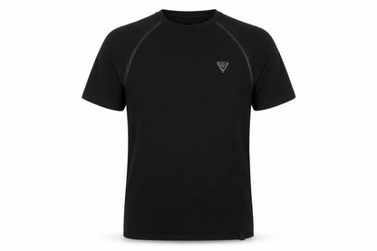 Creative Recreation Mens Black Polyester T-Shirt Size M Round Neck