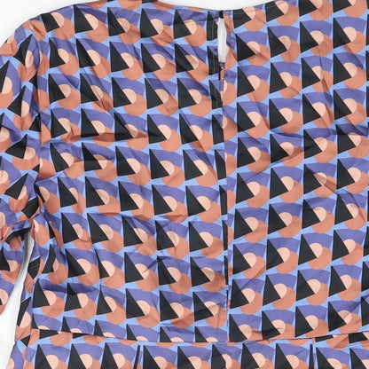 Womens UK Size M Zara Multicoloured Basic T-Shirt