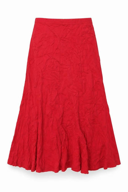 Hudson & Onslow Womens Red Viscose Flare Skirt Size 12