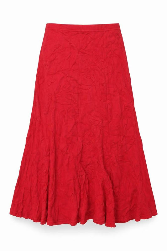 Hudson & Onslow Womens Red Viscose Flare Skirt Size 12