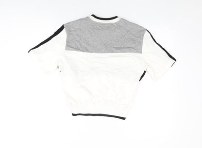 Mondi Womens Grey Cotton Basic T-Shirt Size 10 Round Neck - Mondi Sports
