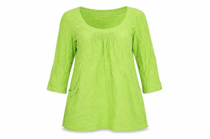 Womens UK Size S Adini Green Basic T-Shirt